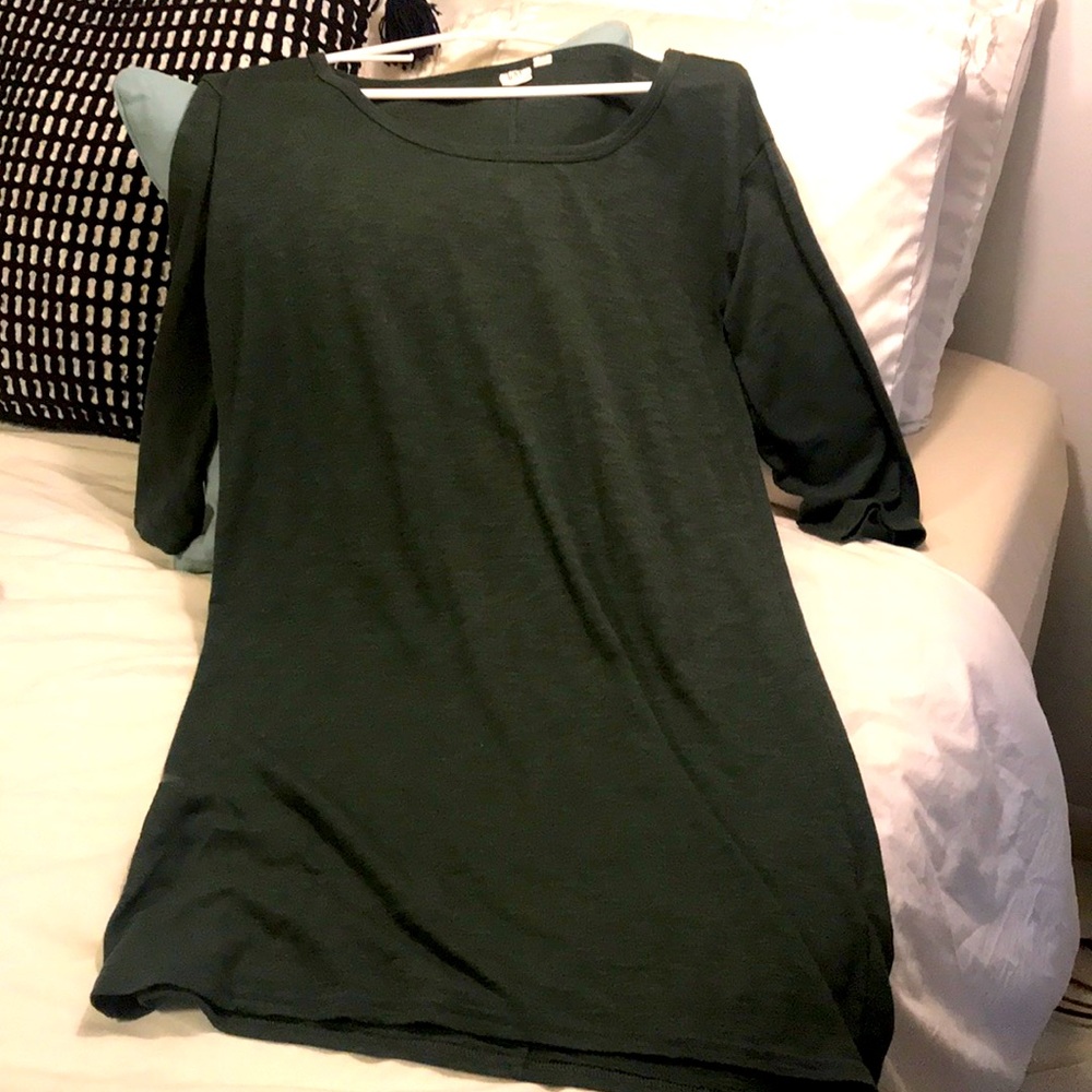 Green Gap T-Shirt Dress